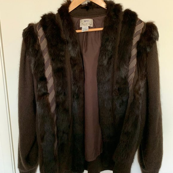 Sia Bellini Sweaters - Vintage Sia Bellini Real Rabbit/Angora Fur Sweater